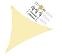Tende da sole a vela, triangolari, Sails CanopyGarden Sail Tende da sole for esterni for patii con corda gratuita, giallo, 5x5x13m(3x3x3m)