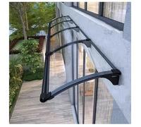 Tende da sole moderne per finestre resistenti ai raggi UV per porte, copertura in policarbonato per pioggia e neve, durevole tenda da esterno per veranda e patio (65 x 150 cm)