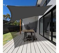 Tende da Sole per Esterno 2 x 4.5 m Impermeabile Tenda da Sole per Esterni Protezione Raggi UV 98% per Giardino Balcone Terrazza, Grigio Scuro