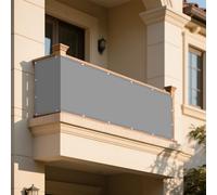 Tende da Sole per Esterno 30 x 350 cm Anti UV 98% Parasole Rete Ombreggiante Protezione Anti Raggi UV e Impermeabile Balcone, La Terrazza e Il Giardino, Grigio Chiaro