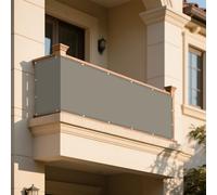 Tende da Sole per Esterno 35 x 100 cm Anti UV 98% Parasole Rete Ombreggiante Protezione Anti Raggi UV e Impermeabile Balcone, La Terrazza e Il Giardino, Cachi