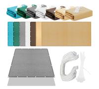 Tende da Sole per Esterno 440 x 468 cm Anti UV 98% Parasole Rettangolare Traspirante con Occhielli Fascette Installazione Facile Perfette per Giardino Terrazza e Balcone, Grigio Chiaro
