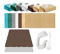 Tende da Sole per Esterno 455 x 472 cm Anti UV 98% Parasole Rettangolare Traspirante con Occhielli Fascette Installazione Facile Perfette per Giardino Terrazza e Balcone, marrone