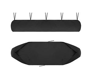 Tende da Sole per Giardini, Coperture Tettoia Tessuto 420D Oxford Protettiva Antipolvere Impermeabile, per Avvolgibile A Scomparsa, Patio Veranda Esterno Invernale (Noir, 4M)