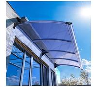 Tende da sole per porte e finestre per esterni in policarbonato resistente e staffa in alluminio proteggono il portico del patio dalla luce solare e dalla pioggia, elegante tenda per ingresso