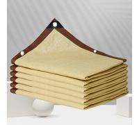 Tende da Sole Rete Termica Schermante Ombreggiante per Giardino Piante Serra Telo Oscurante Rete Ombra 90%-95% Resistente Ai Raggi UV Giardino, Patio, Pergola, Cortile-Sabbia,beige-5x6m