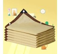 Tende da Sole Rete Termica Schermante Ombreggiante per Giardino Piante Serra Tessuto Ombreggiante Pergole 90%-95% Resistente Ai Raggi UV Rete Da Giardino Abbinati Al Tuo Giardino,beige-5x8m