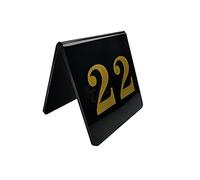 Tende da tavolo numerate, Cartelli da tavolo in stile tenda in acrilico con numero dorato: ideali for ricevimenti rustici, banchetti, bar, ristoranti, hotel(1 40)