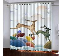 Tende Decorative 3D Animale Astratto Del Lago: Alce Stampata Termica Tende Di Lusso Per Salotto 200x160Cm Moderne Per Finestra Per Soggiorno Camera Da Letto Protezione Dal Freddo Con Occhielli