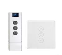 Tende di controllo senza soluzione di continuità con interruttore intelligente WiFi RF433, funzioni touch e controllo vocale Alexa per la vita moderna (bianco)