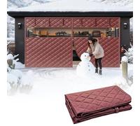 Tende di isolamento magnetico del garage, Zanzariera magnetica for porta da garage, tenda termica for porta da garage(Browns,250x200cm)