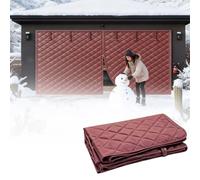 Tende di isolamento magnetico del garage, Zanzariera magnetica for porta da garage, tenda termica for porta da garage(Bruin,305x214cm)