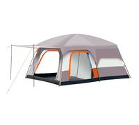 Tende Di Lusso Da Campeggio Tenda Familiare Grande Con Camere for 4-12 Persone Design Con Due Camere Da Letto E Un Soggiorno(Beige,L)