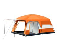 Tende Di Lusso Da Campeggio Tenda Familiare Grande Con Camere for 4-12 Persone Design Con Due Camere Da Letto E Un Soggiorno(Orange,S)