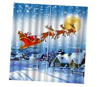 Tende di Natale Babbo Natale 40x55" per la cameretta dei bambini, tende