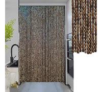 Tende Di Perline Per Porte,60/70/80/90/100/110/120/130/140 Fili Tenda Con Perline in Legno Naturale e Bambù,Pannello Di Tenda Antimosche,Divisorio Appeso Tende Di Perline,W×H-90strands(90×200cm)