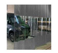 Tende divisorie industriali in Vinile per Garage, Grigie, per Esterni, con Pannelli Trasparenti. Gestisci Il Tuo Spazio Garage in Modo efficiente. Divisione Rapida dell'area di Lavoro. Dimen