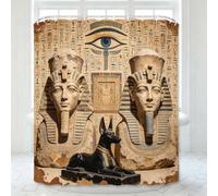 Tende Doccia Antimuffa Antica Civiltà Egizia 3D 90x180 cm Piccola