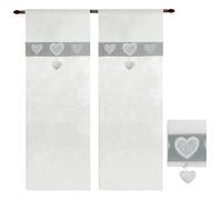 Tende Finestre Porta Interno Coppia 2pz Varie Misure Tessuto Casa Shabby Chic