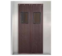 Tende for porta con striscia magnetica resistente - Barriera termica isolante for climi freddi for uso domestico - Supermercato, magazzino, cella frigorifera(Brown,90x200cm/35.4x78.7in)