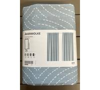 Tende IKEA AKERMOLKE, 1 paio - confezione da 2, 145x300 cm, azzurro ÅKERMOLKE