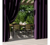 Tende impermeabili da esterno per gazebo e pergola, pannelli laterali a isolamento termico, confezione da 2 (132 x 160 cm, viola), soluzione perfetta per la privacy e la protezione solare