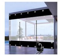 Tende impermeabili in PVC resistente con cerniera, pannelli laterali trasparenti personalizzabili, 700 g/m2, H2.1xL9m/H6.8xL29.1.5 m