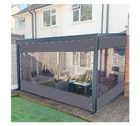 Tende impermeabili per esterni per patio e balcone, pannelli laterali in PVC trasparente, resistenti alle intemperie e versatili dimensioni (360 x 230 cm)