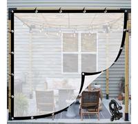 Tende impermeabili per esterni, resistenti alle intemperie, in plastica, pannelli laterali per gazebo e pergola, personalizzabili, durevoli e resistenti ai raggi UV, ideali per tutte le condizioni