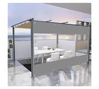 Tende impermeabili per pergola da esterno, facili da installare e rimuovere, in tessuto trasparente per padiglioni in legno, 2,5 x 2,7 m, perfette per la privacy e l'ombra del patio