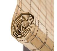 Tende In Bambu da Esterno Impermeabile PVC Tenda a Rullo In Bambù per Finestra Tenda da Sole Oscurante Privacy Tapparella Avvolgibile Tenda Finestra per Gazebo Patio Protezione Solare(W150xH220cm)