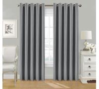 Tende In Lino Nere A Occhiello Con Fodera Blackout E Legature