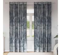 Tende in velluto, 2 pezzi, grigio argento, 225 x 140 cm, oscuranti | Velluto, 2 pezzi, grigio argento, 225 x 140 cm, frangivista, isolamento termico, funzionamento manuale, design moderno