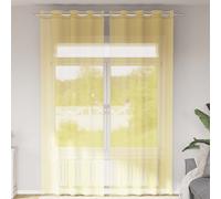 Tende in Voile con Occhielli 2 pz Giallo