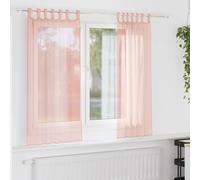 Tende in voile con tasca per bastone, 2 pezzi, 140 x 140 cm, 100% poliestere, semitrasparenti, facili da appendere, per soggiorno, camera da letto, cucina, decorazione privacy e filtro della luce
