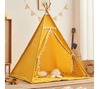 Tende Indiana Teepee, Teepee Play Tent, Durable Polyester Fabric for Indoor Outdoor PlayroomLavabile per Interno/Esterno, Birthday Gift for Boys Girls (F, 1.6CM)