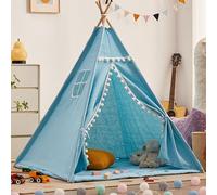 Tende Indiana Teepee, Teepee Play Tent, Durable Polyester Fabric for Indoor Outdoor PlayroomLavabile per Interno/Esterno, Birthday Gift for Boys Girls (C, 1.8CM)