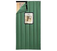 Tende insonorizzate isolate termicamente per porte, tende oscuranti per la casa, il patio, garage, gli animali domestici, facili da installare Tieback Includono (colore: verde, dimensioni: 100x210cm