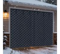 Tende Isolante Magnetica Per Garage Inverno Copertura Termica Antivento E Antirumore 3.0x2m 4.0x2.1m 4.3x2.7m Tende Isolante Per Porta Del Tessuto Oxford(Nero,4.9x2.4M/16x8FT)