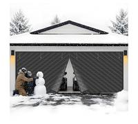 Tende Isolante per Porta Garage, 2.4x2.1m 3.0x2.7m 4.3x2.4m Tende Magnetica Isolante, Termoisolante Basculante Garages, Schermo per Porta del Garage per L'inverno(Grigio,3.0x2.1M/10x7FT)