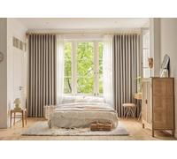 Tende isolanti termiche, lunghezza 213 cm, design plissettato a matita, ideali per camera da letto e soggiorno, set di 2 pannelli, 84 x 213 cm, beige a spina di pesce