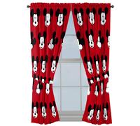 Tende Jay Franco Disney Mickey Mouse Cute Faces da 63"" pollici, set da 4 pezzi - Bellissimo arredamento per la stanza e facile da installare - Le