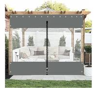 Tende laterali a pagoda con cerniera, per gazebo da esterno, impermeabili, senza strappi, copertura per parabrezza, occhielli su 3 lati, ganci
