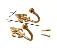 Tende Legaccio Tenere Ba Ganci Giglio BALL Estremità 40mm Ottone + Viti- 10 Paio