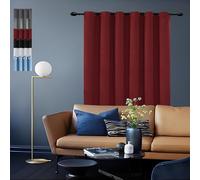 Tende moderne rosse 200 x 170 cm | 100% poliestere, antirumore, lavabile, facile installazione per arredamento soggiorno