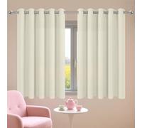 Tende oscuranti beige, 150 x 215 cm, isolamento termico, super morbide, per camera da letto e soggiorno, perfette per l'estate e l'inverno, soluzioni di blocco della luce