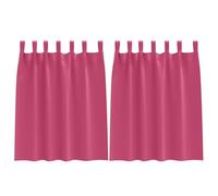 Tende oscuranti con occhielli, 2 pezzi, rosa chiaro, in poliestere, 140 x 140 cm, oscuranti, con occhielli, per soggiorno, camera da letto, cameretta dei bambini e porta del balcone, con protezione