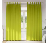 Tende oscuranti con occhielli, 2 pezzi, verde, 245 x 140 cm, in poliestere, con 4 metodi di sospensione, per soggiorno, camera da letto e ufficio, protezione privacy e controllo della luce