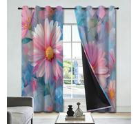 Tende oscuranti con occhielli Art Deco Impressionismo, protezione dal | Set di 2 tende oscuranti, protezione dal freddo, dagli sguardi indiscreti, dai raggi UV, 175 x 140 cm (altezza x larghezza)