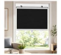 Tende Oscuranti con Ventose, Tende a Rullo Senza Foratura per Finestre | Parasole Retrattile e Mobile per Casa Ufficio, Bagno Auto, Camper, Porte e Superfici in Vetro Liscio(72x160cm)